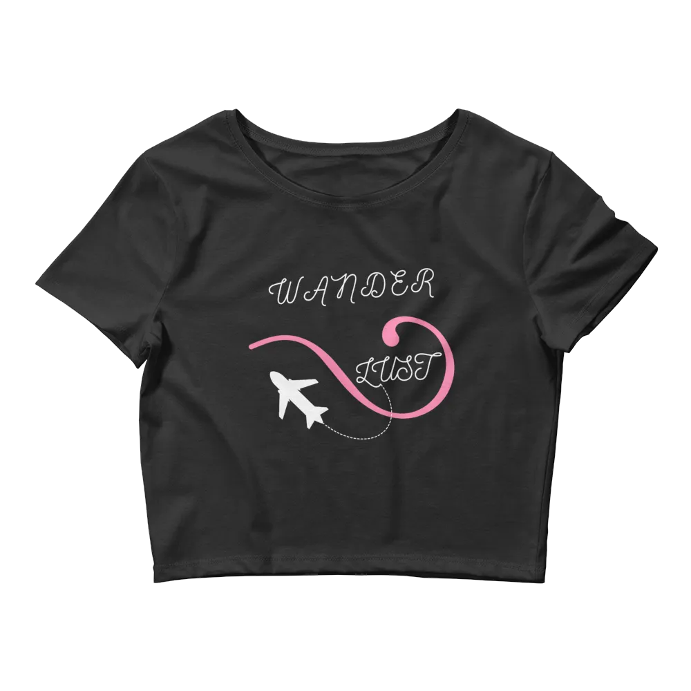 "Wanderlust" Women’s Traveller Crop Top Eco Tee