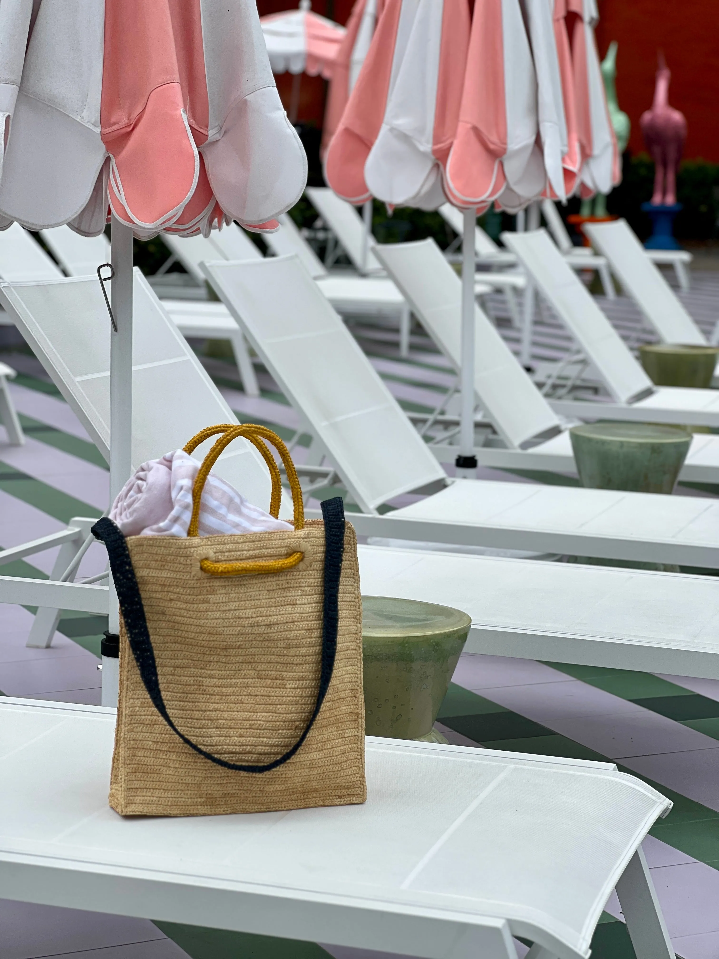 Raffia Shopper Bag