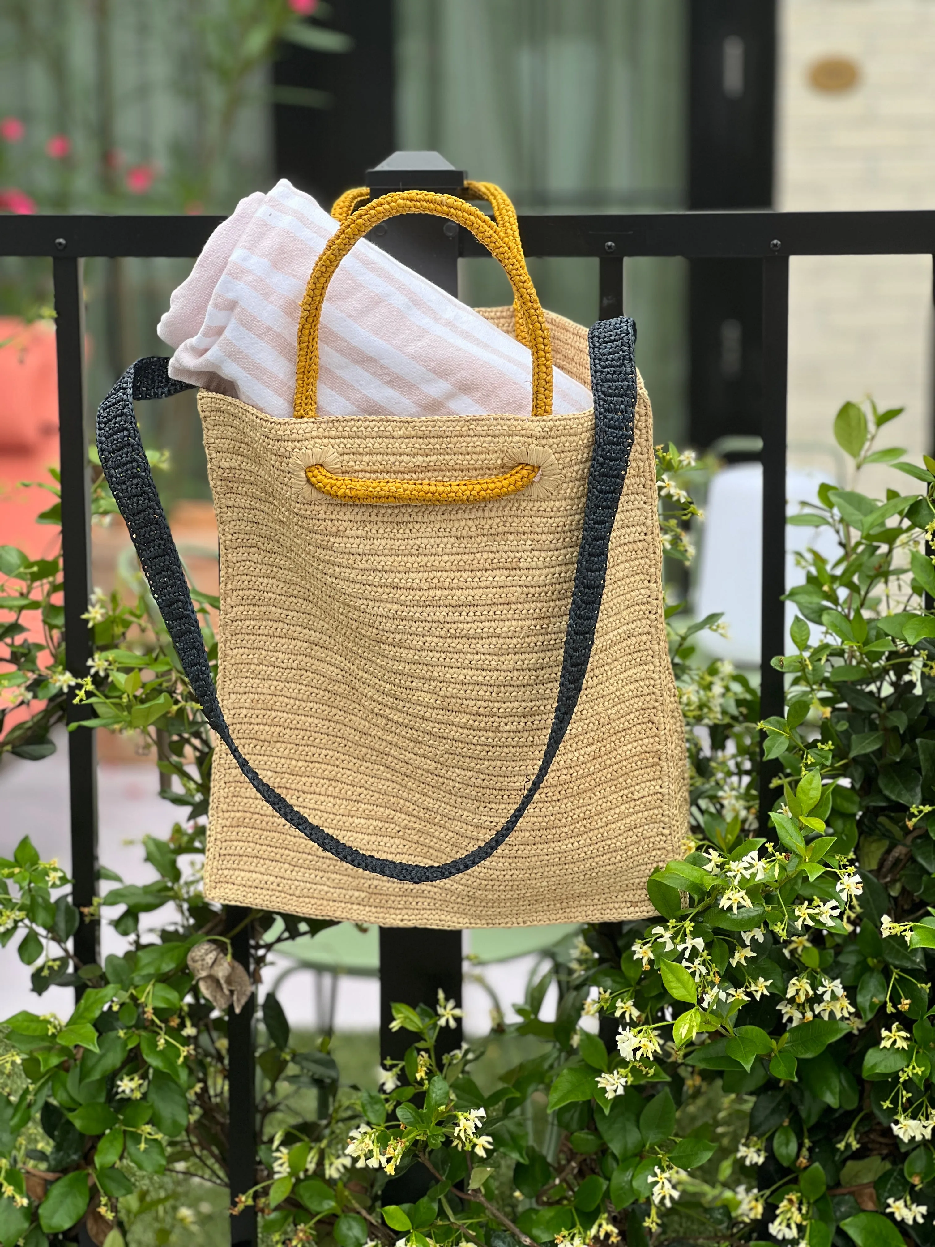 Raffia Shopper Bag