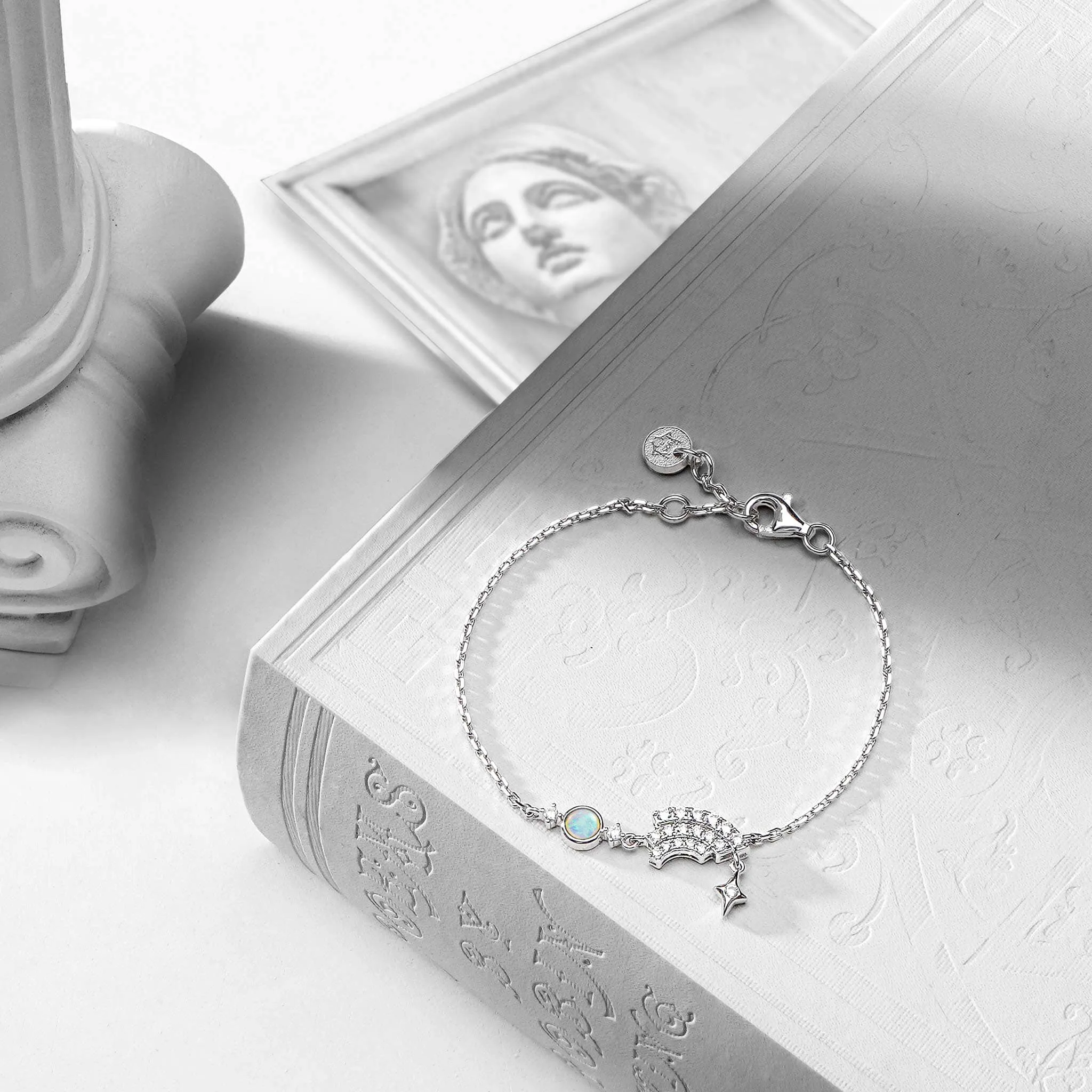 Rainbow Bridge Opal Bracelet