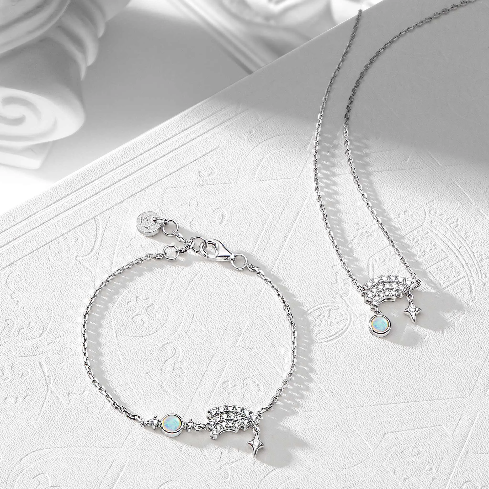 Rainbow Bridge Opal Necklace