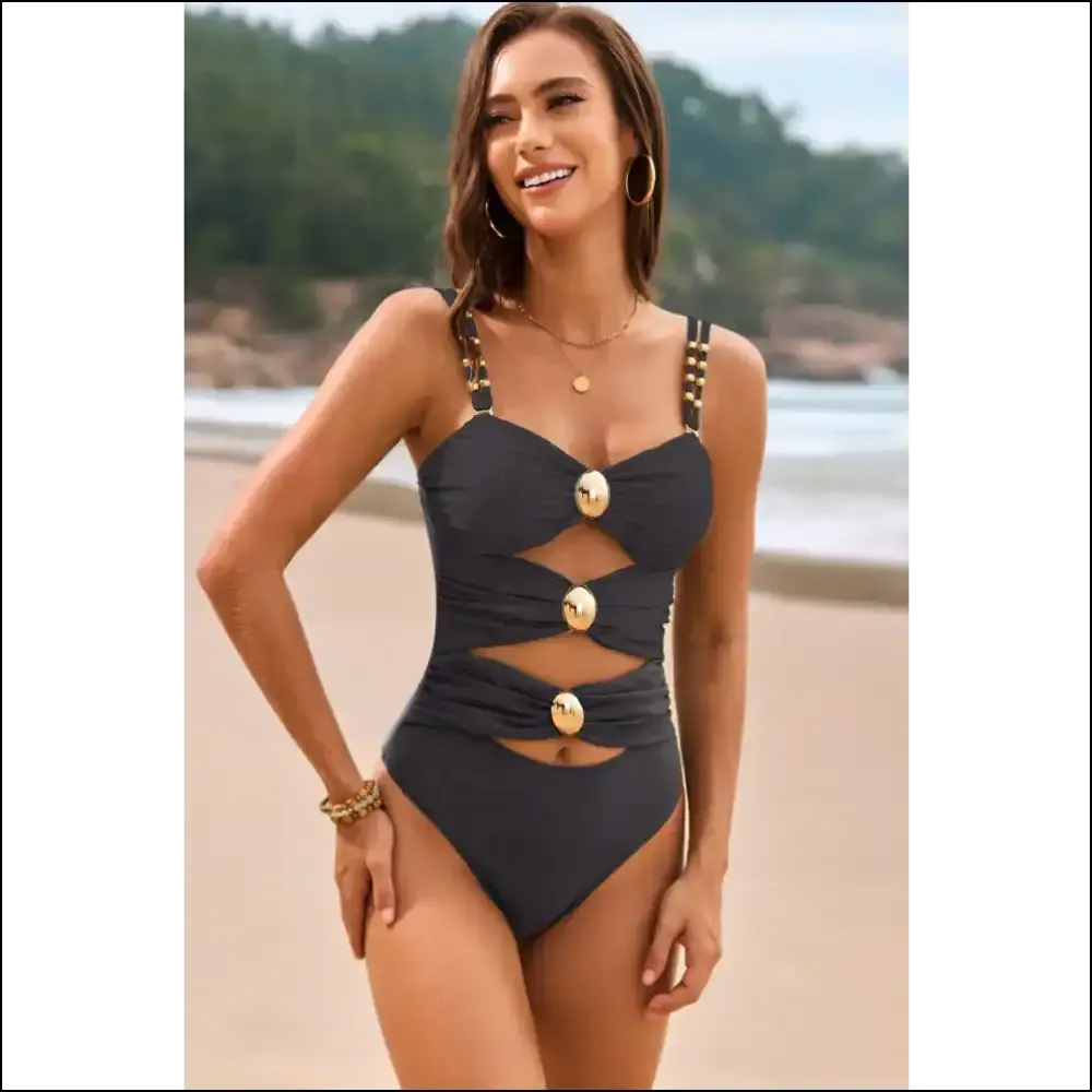 Ready to Make Waves? Dive Into the Cutout Ruched Sweetheart Fun! 🌊💖