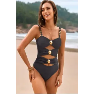 Ready to Make Waves? Dive Into the Cutout Ruched Sweetheart Fun! 🌊💖