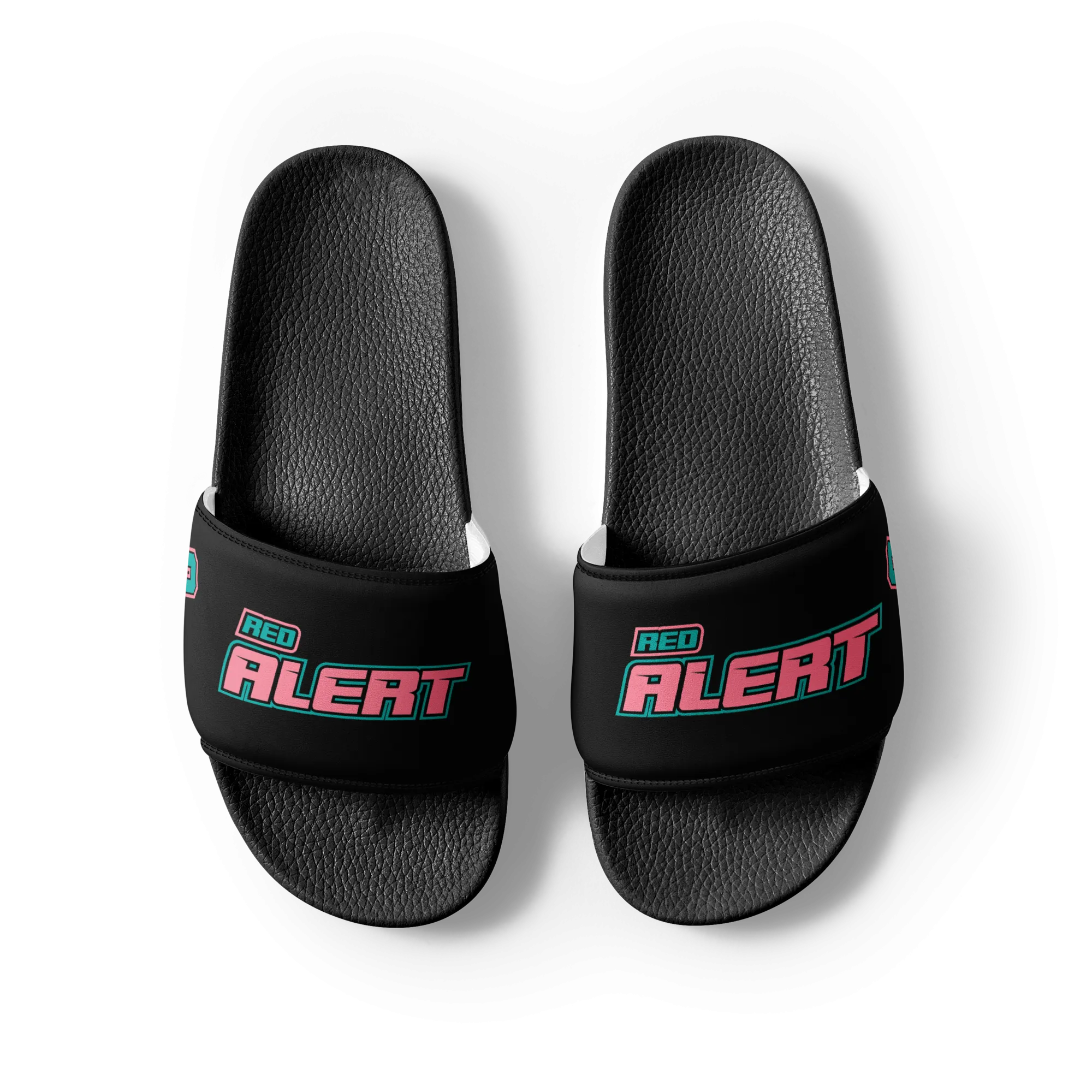 Red Alert Pink Block Logo Women's slides