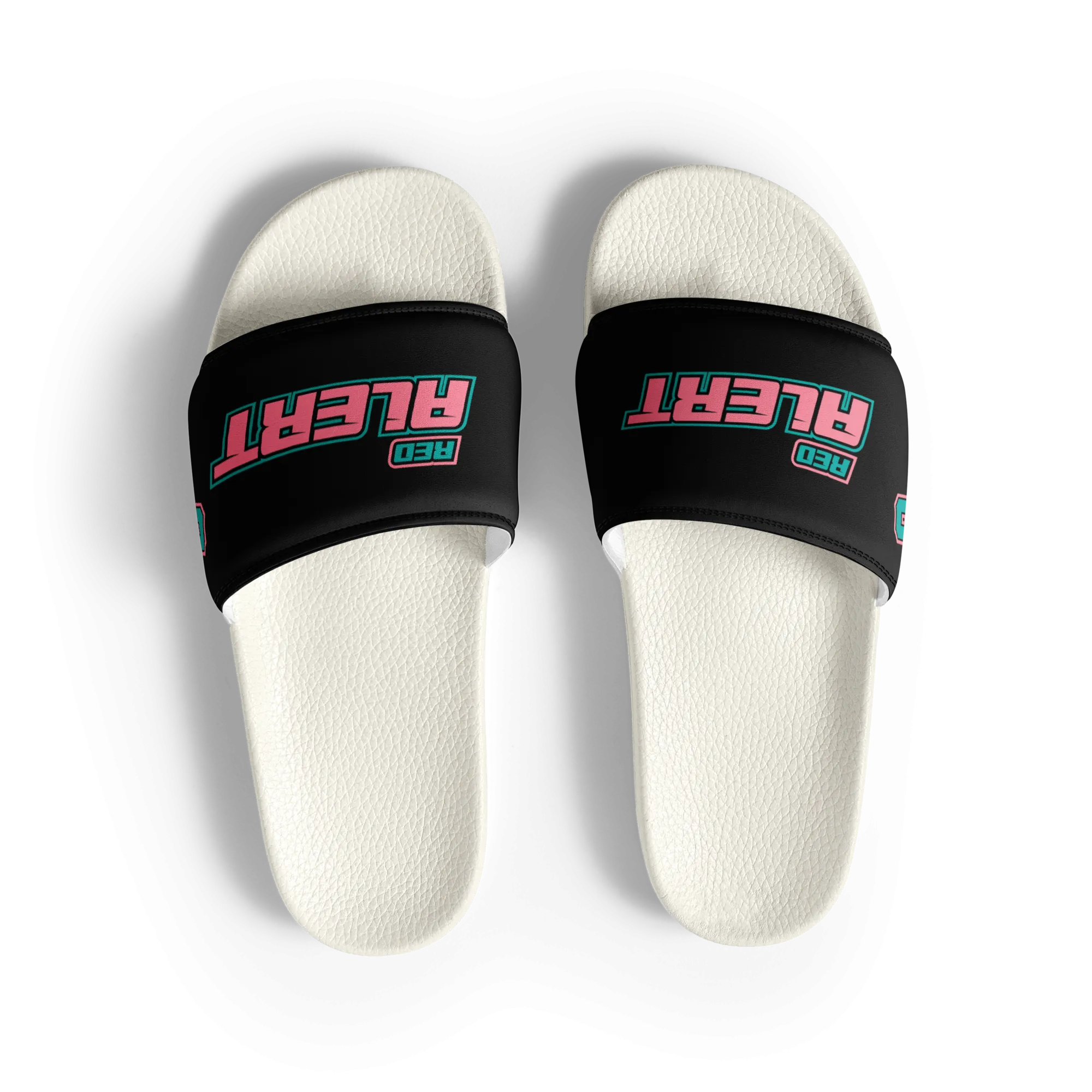 Red Alert Pink Block Logo Women's slides