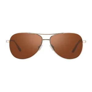 Revo Women's RELAY AVIATOR POLARIZED Sunglasses -  Gold/Drive