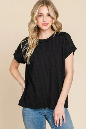 Ribbed Basics Tee