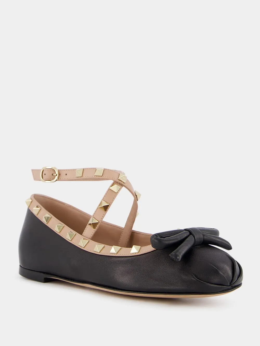 Rockstud Nappa Ballerinas