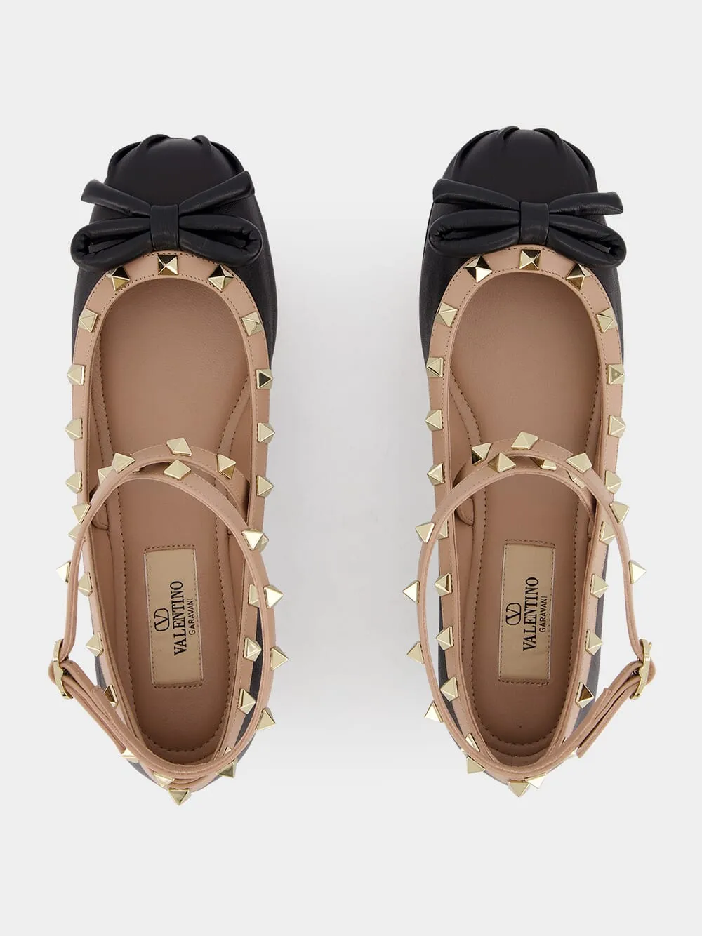 Rockstud Nappa Ballerinas