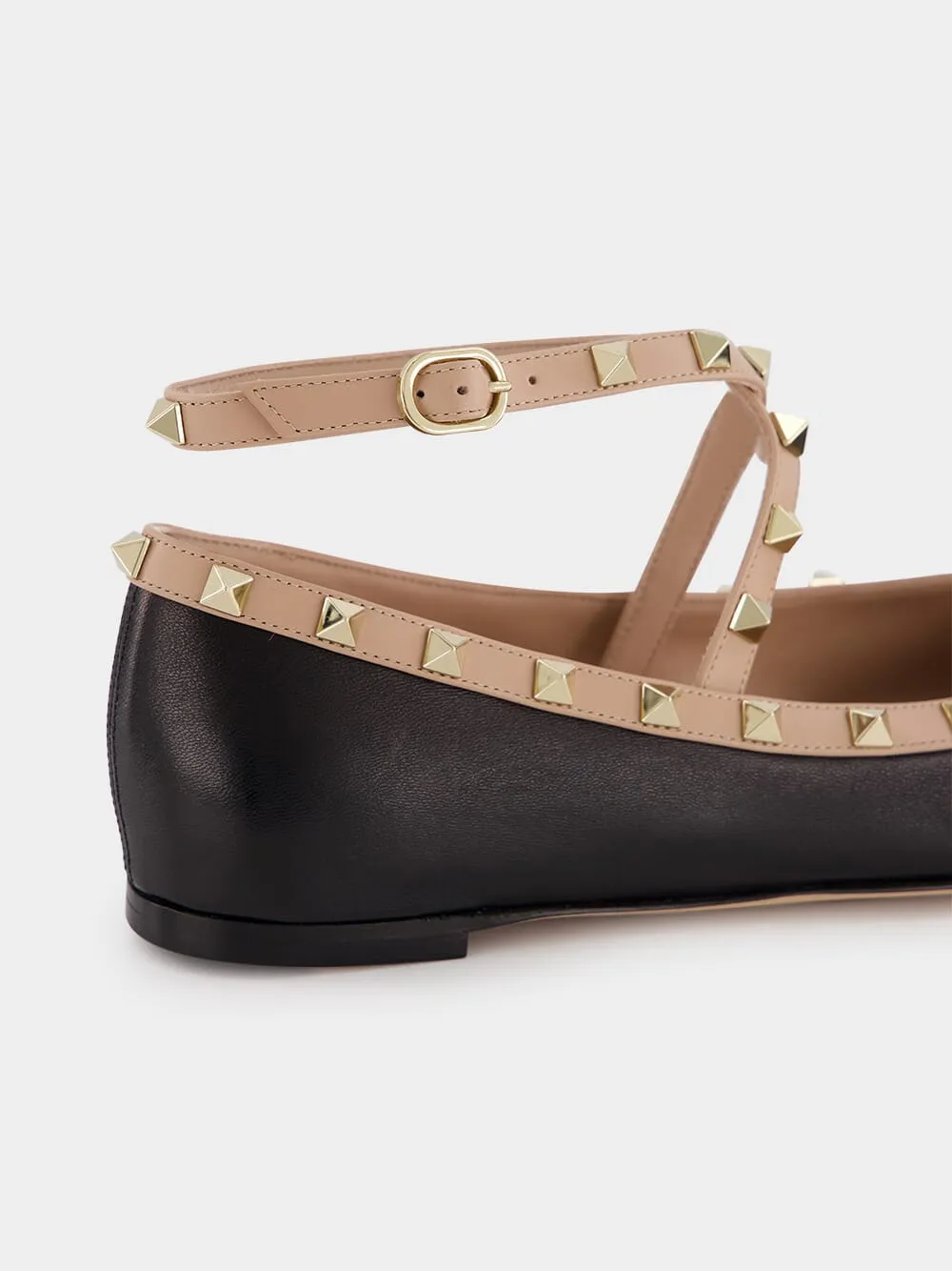 Rockstud Nappa Ballerinas