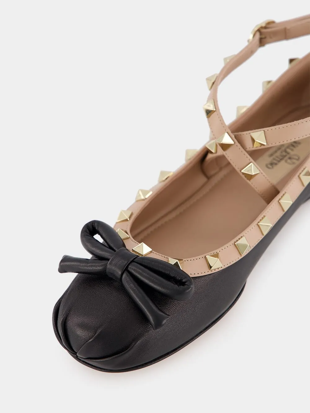 Rockstud Nappa Ballerinas