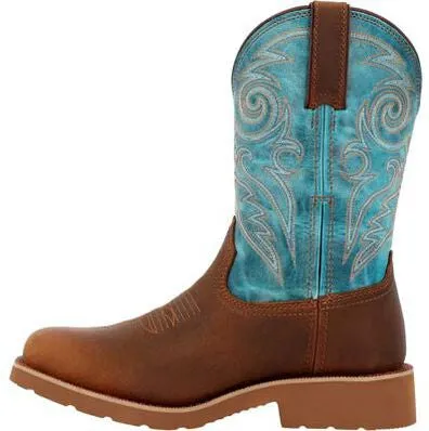 Rocky Women's Monocrepe 11" Square Toe WP Western Boot -Brown- RKW0445