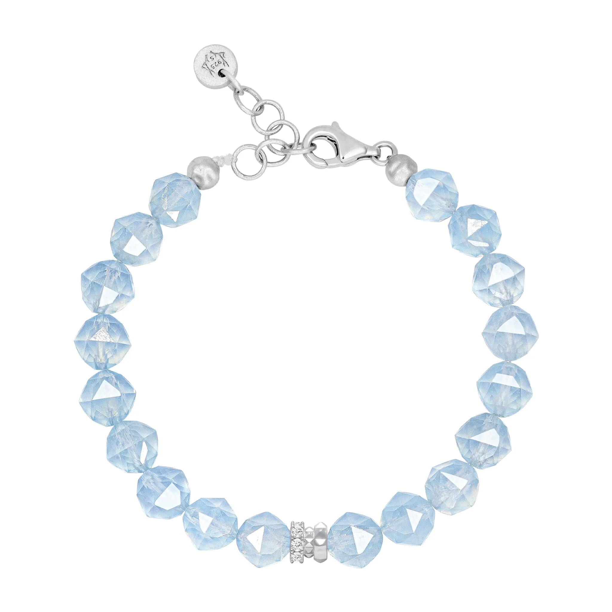 Rosa Roxburghii Aquamarine Bracelet