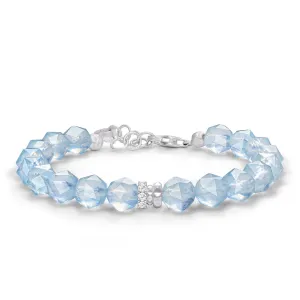 Rosa Roxburghii Aquamarine Bracelet