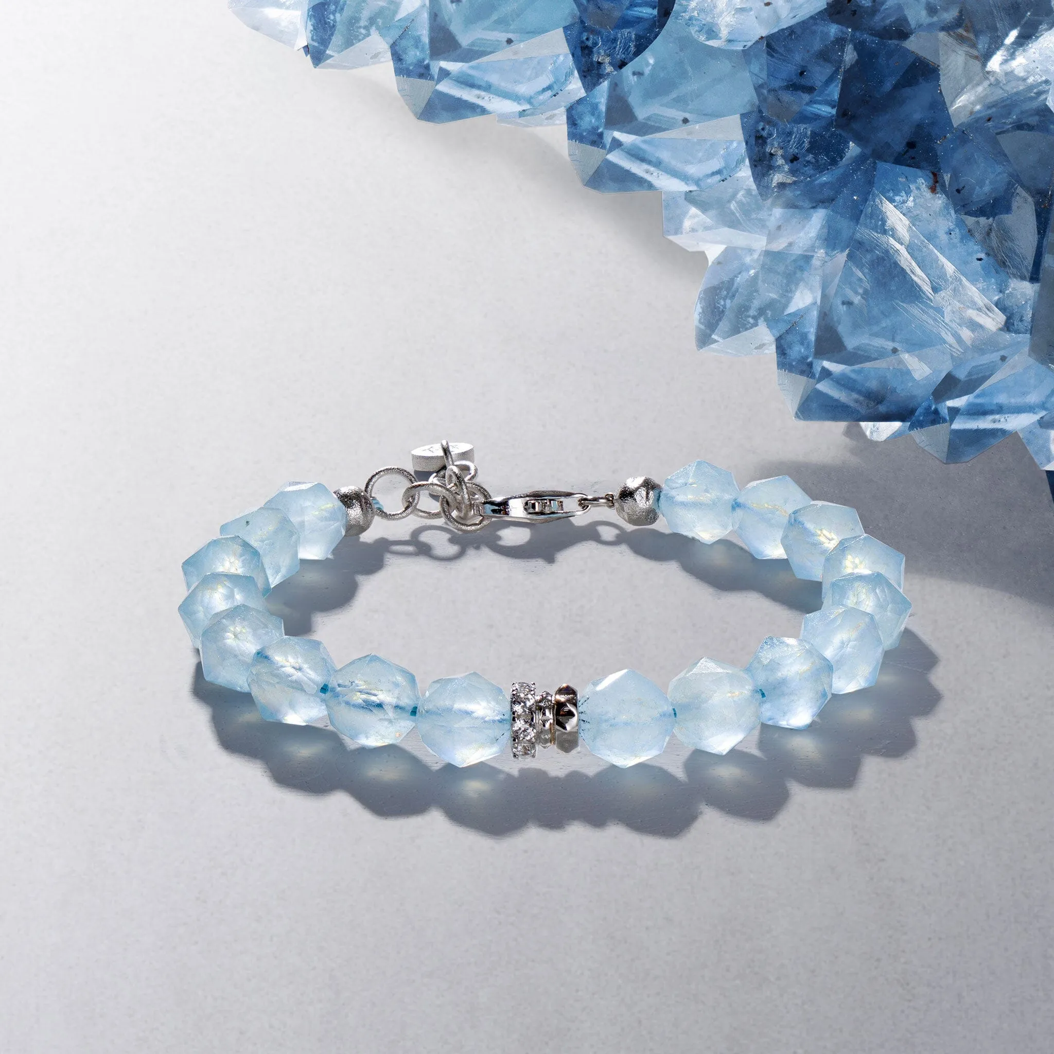 Rosa Roxburghii Aquamarine Bracelet