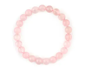 Rose quartz women's bracelet for friend