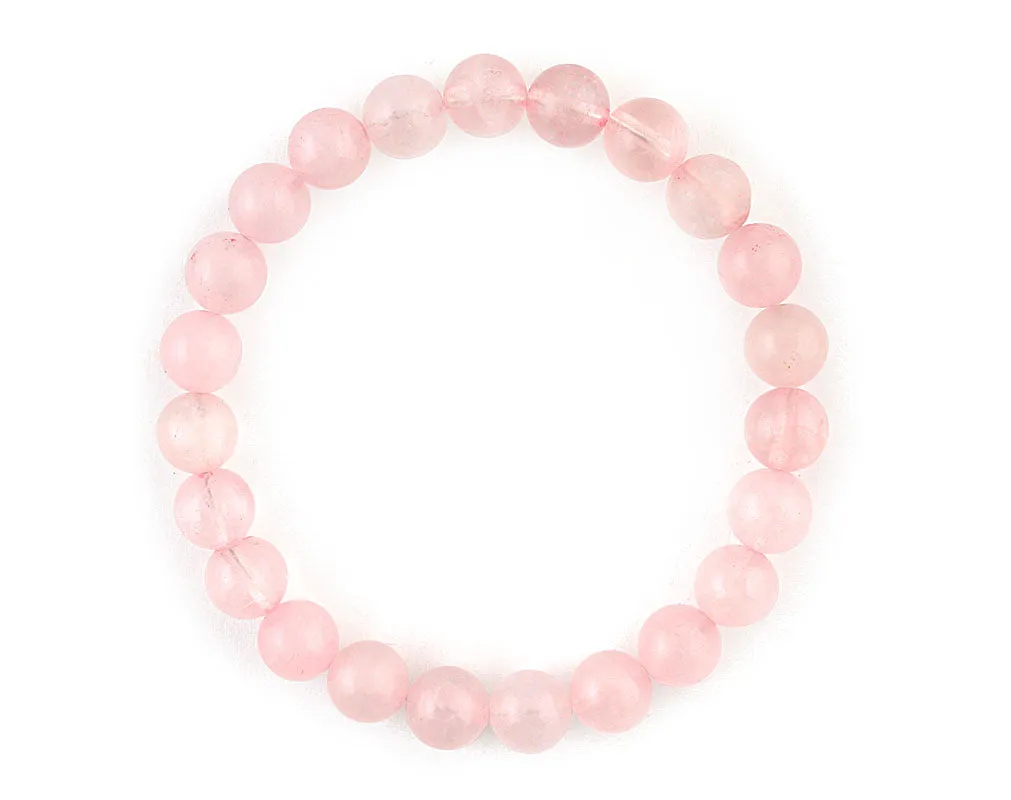 Rose quartz women's bracelet for friend