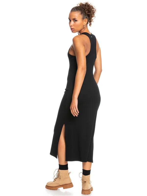 Roxy Womens Moon Glow Rib Knit Dress