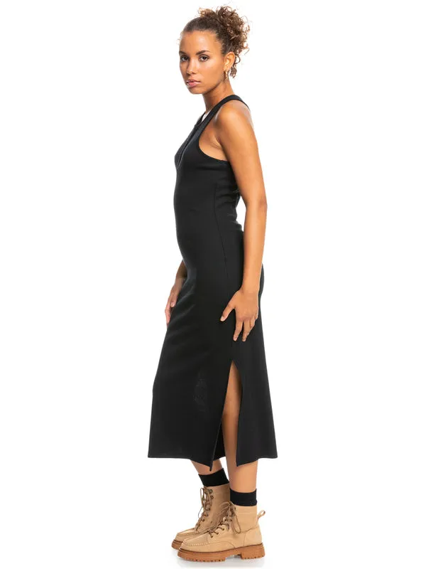 Roxy Womens Moon Glow Rib Knit Dress