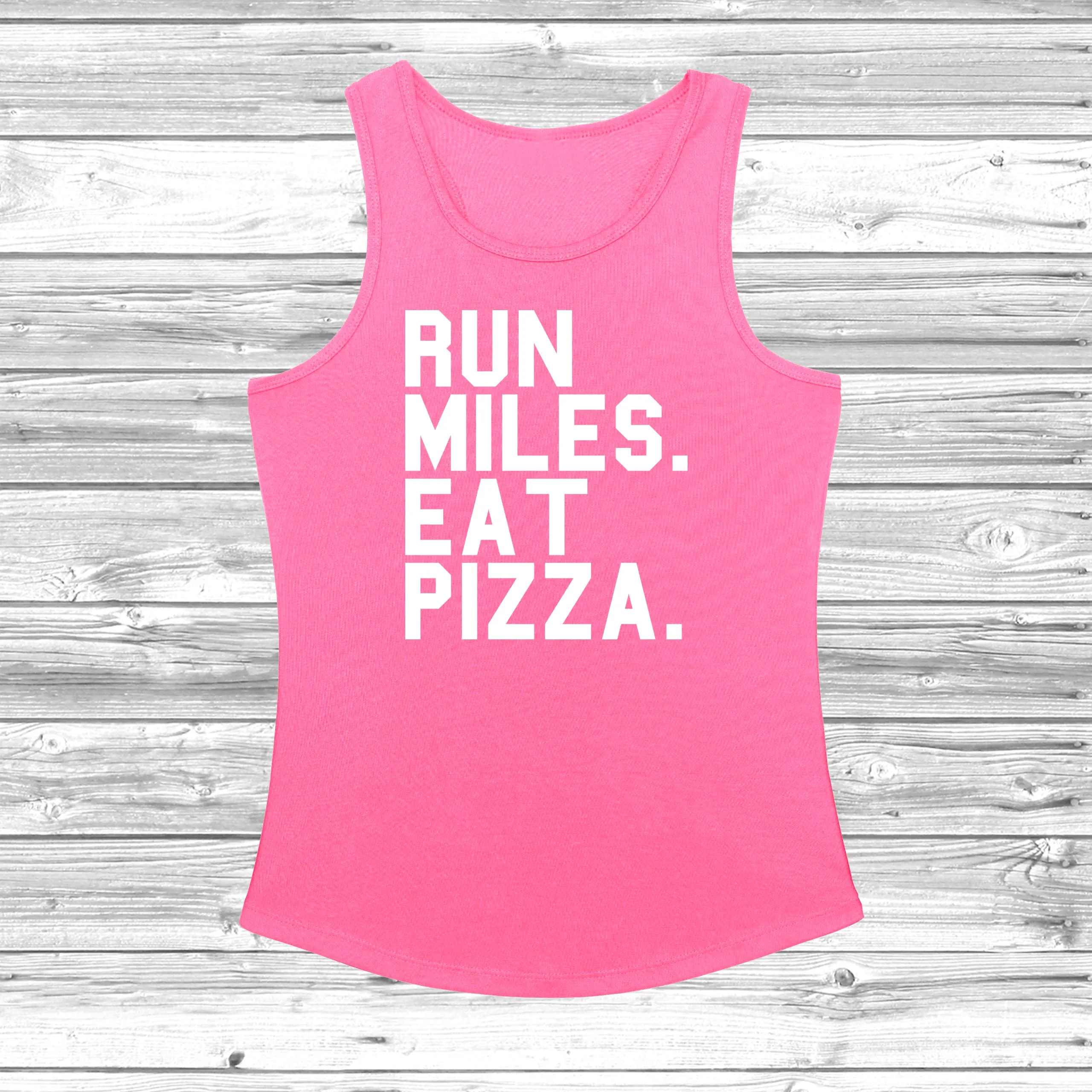 Run Miles Eat Pizza Women's Cool Vest
