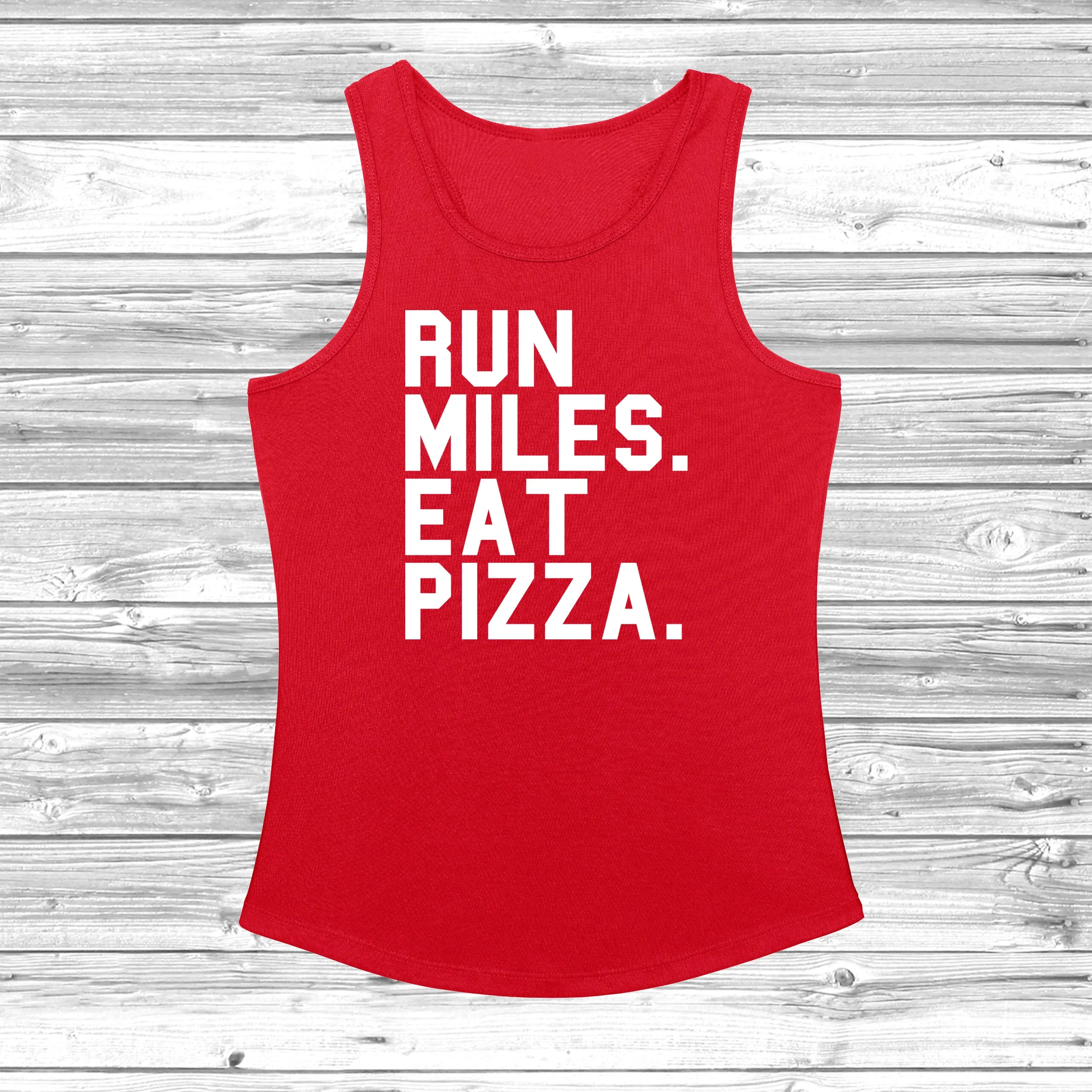 Run Miles Eat Pizza Women's Cool Vest