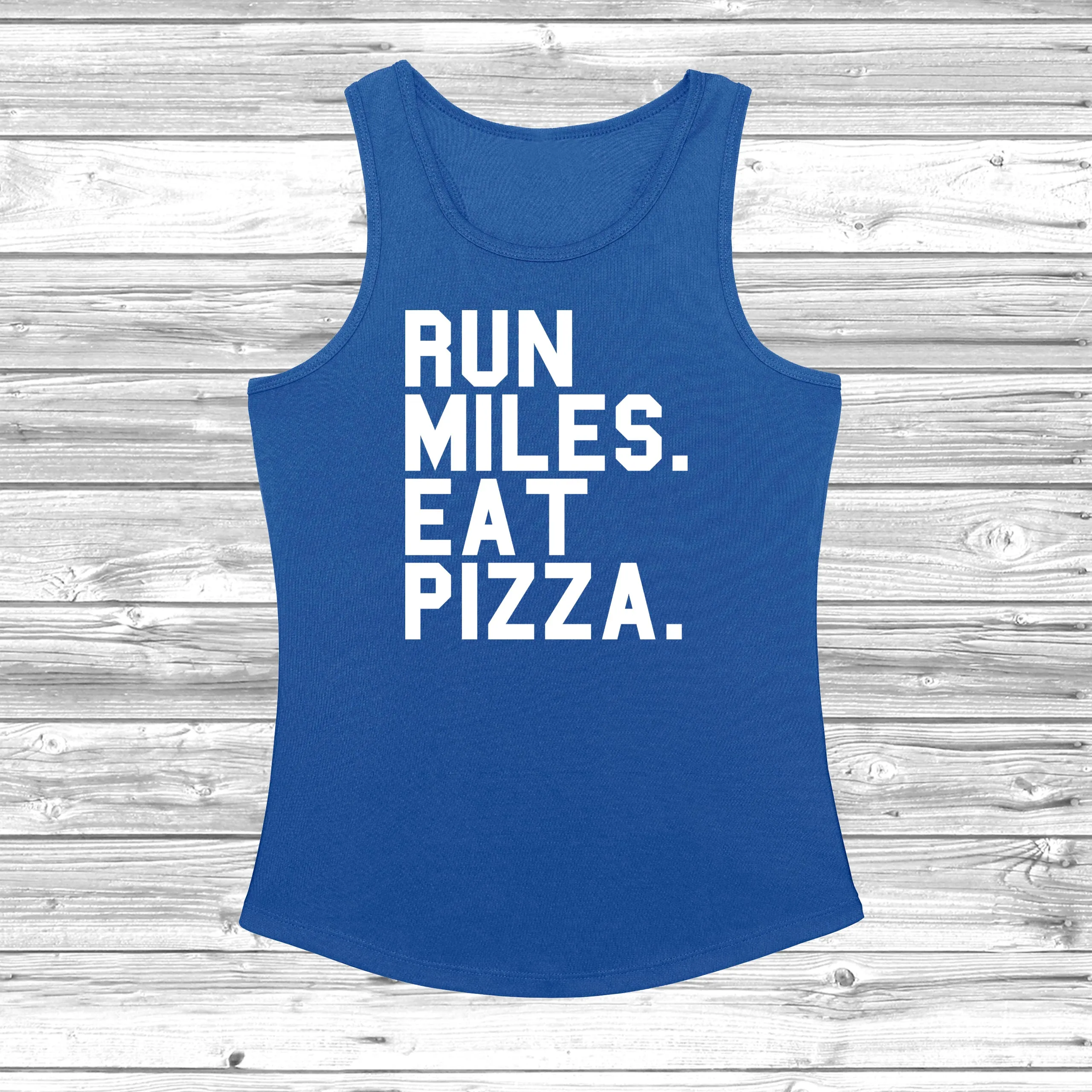 Run Miles Eat Pizza Women's Cool Vest