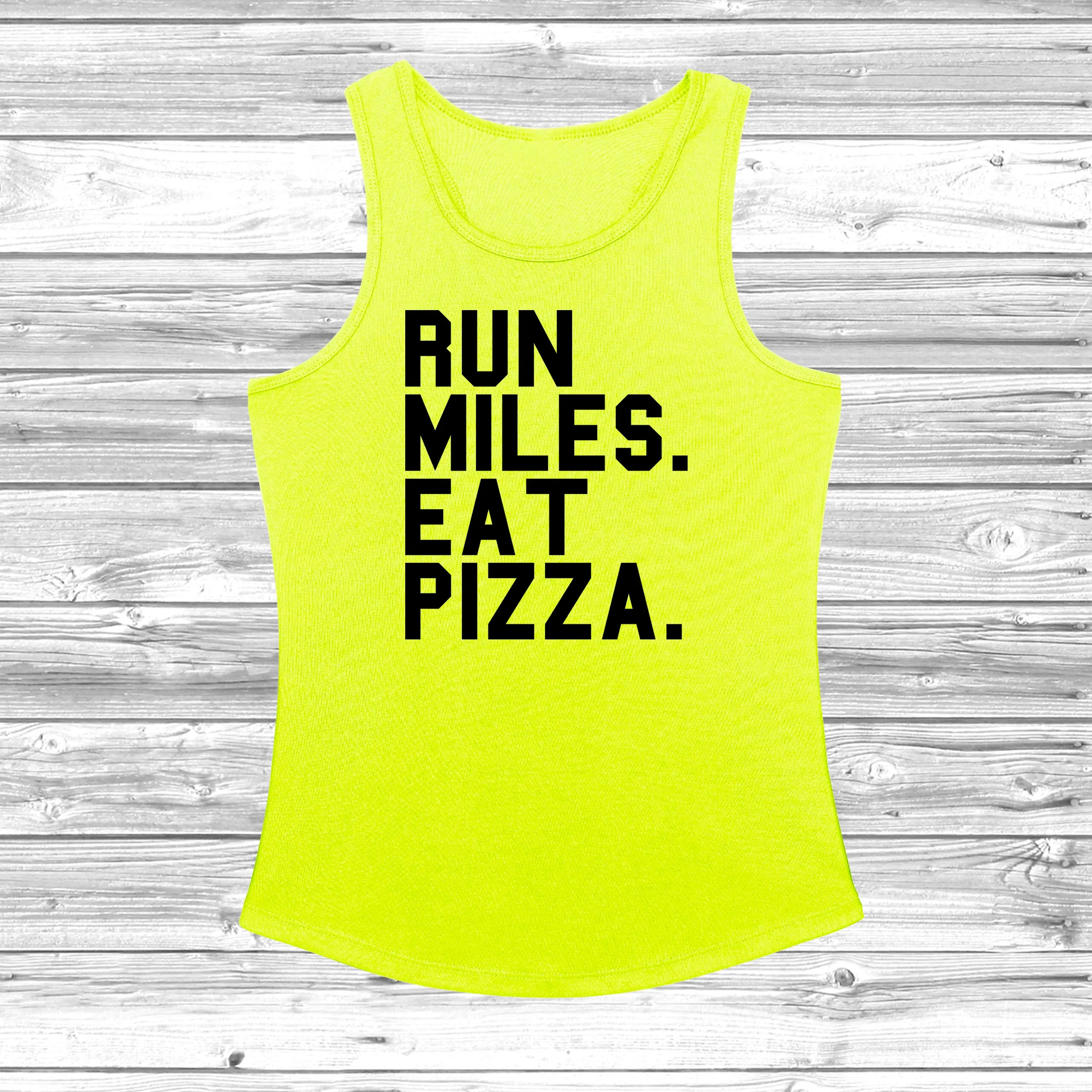 Run Miles Eat Pizza Women's Cool Vest