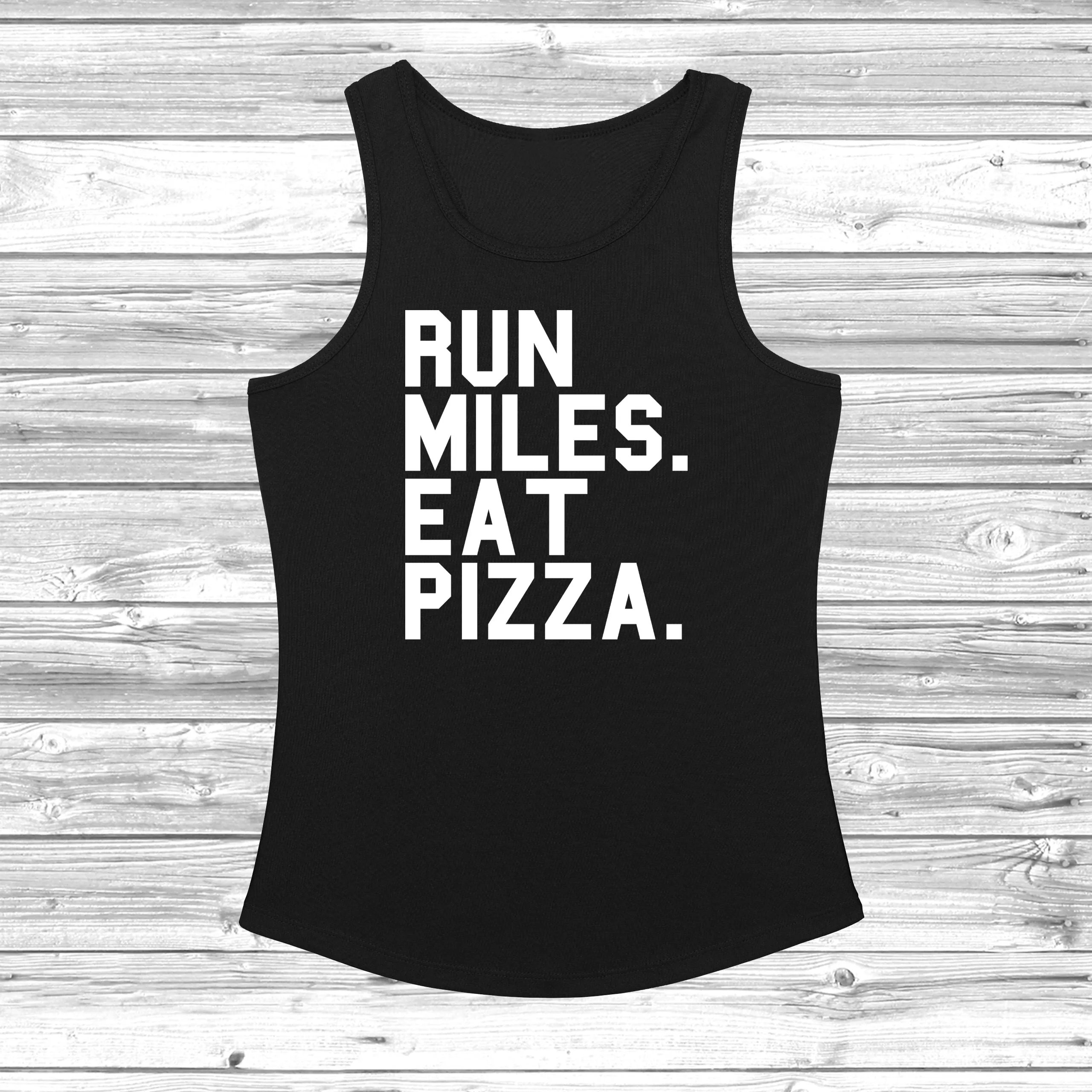 Run Miles Eat Pizza Women's Cool Vest