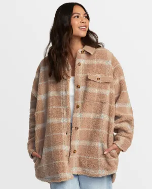 RVCA Womens Birdie Shacket Flannel Jacket