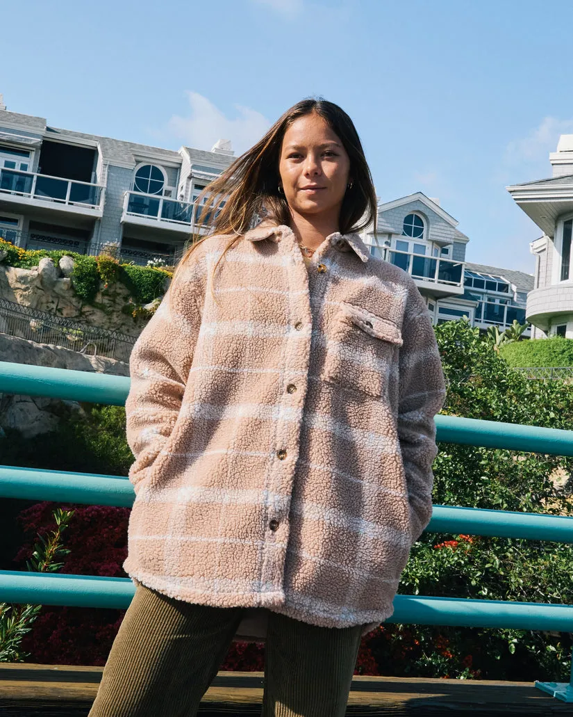 RVCA Womens Birdie Shacket Flannel Jacket