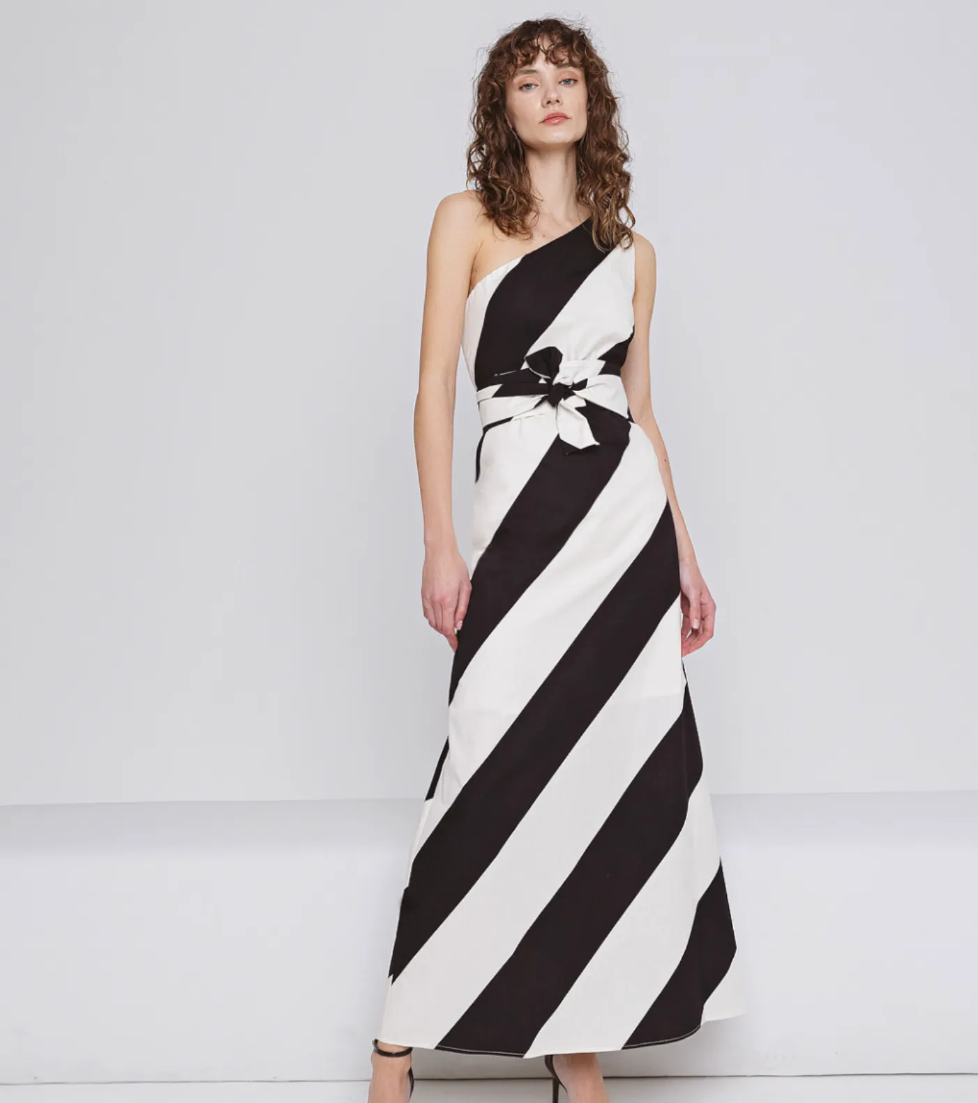 SALE Maxi Striped Cotton Dress