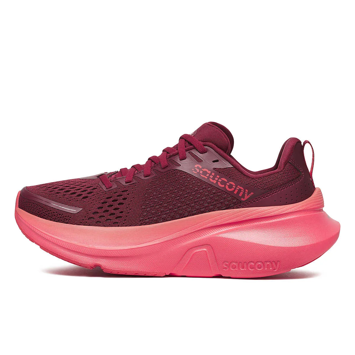 Saucony Guide 17 (Womens) - Currant/Cayenne