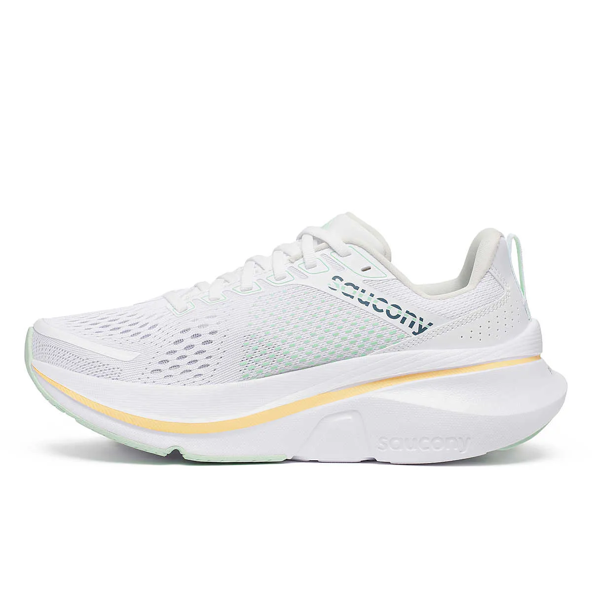 Saucony Guide 17 (Womens) - White/Peel