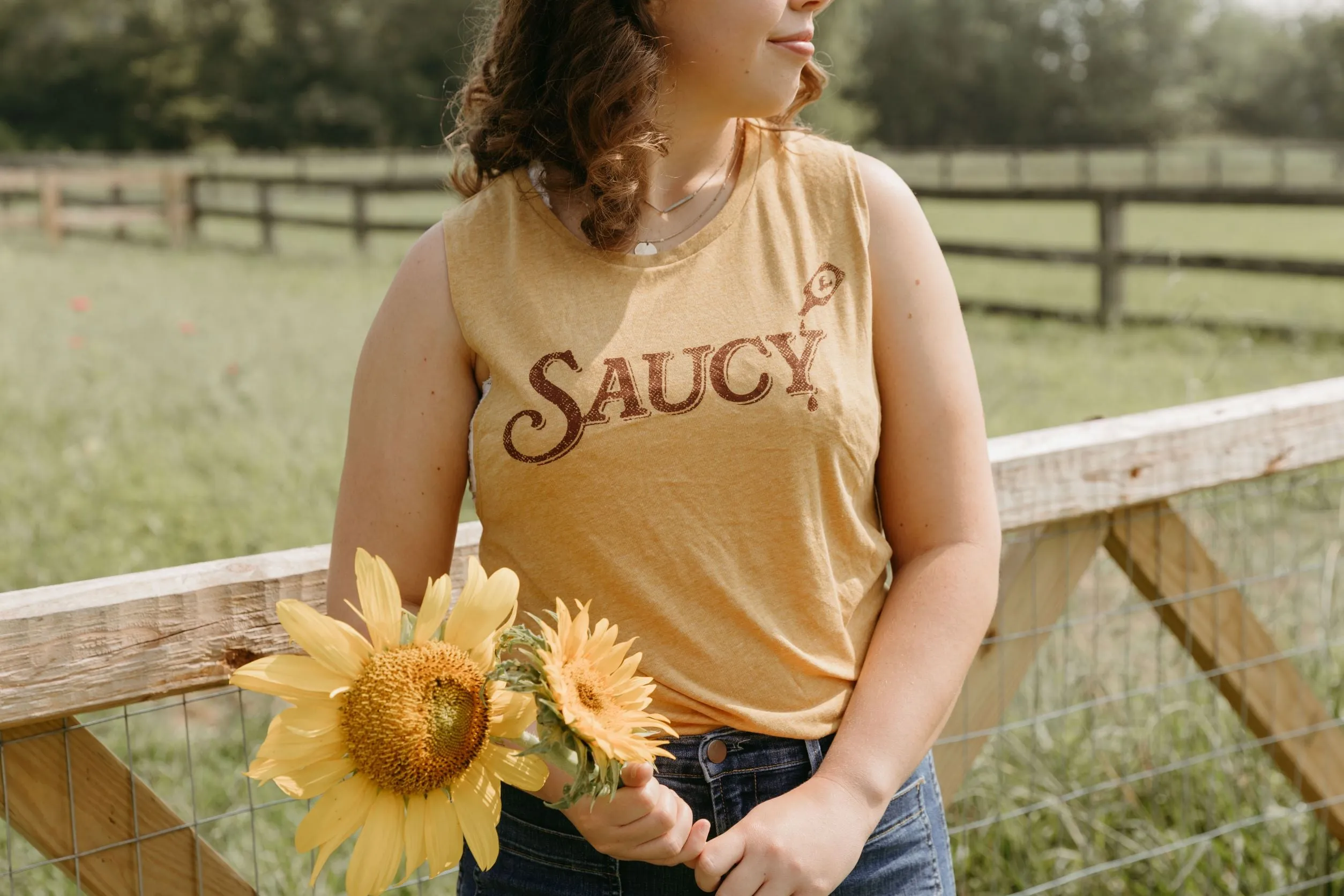 Saucy - Women's Muscle Tank - Maize