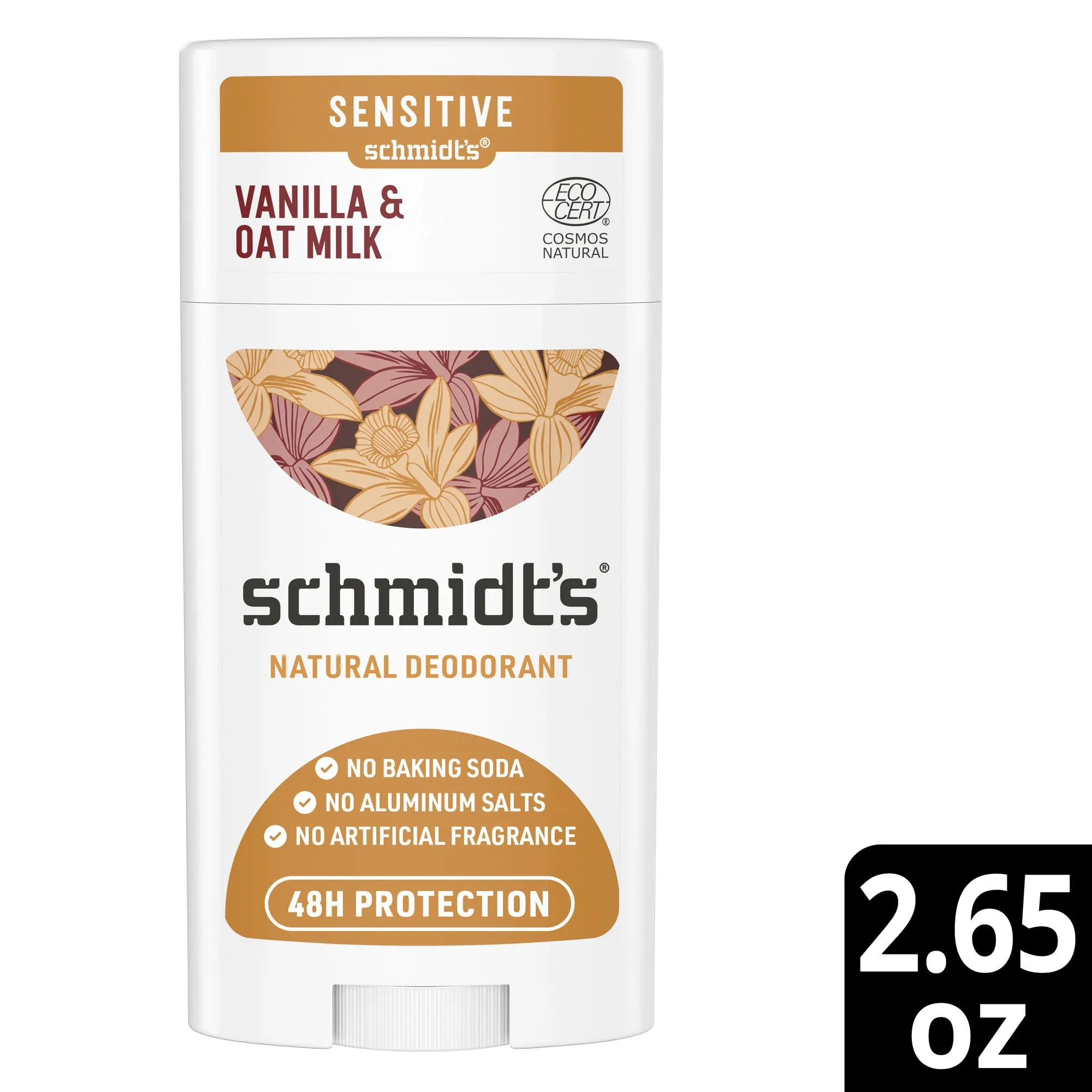Schmidt's Oat Milk & Vanilla 48h Natural Deodorant 75g