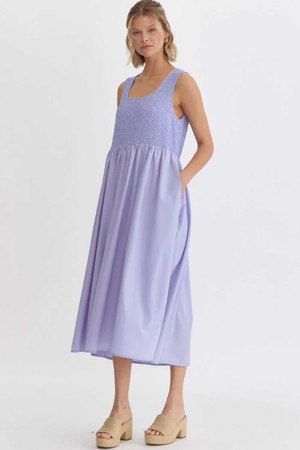 Scoop Neck Maxi Dress {Periwinkle}