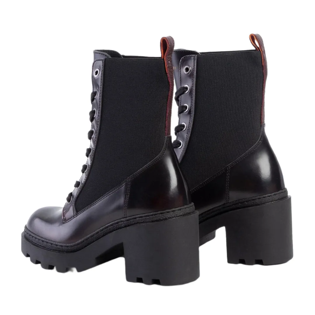 SCOTCH & SODA Women's Bordo Lace Up Calista Boots #1018 5.5 NWOTB