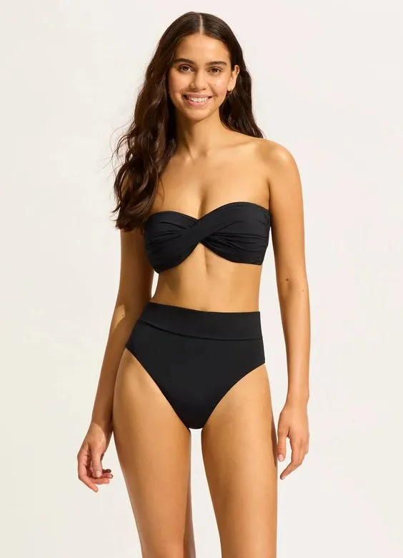 SEAFOLLY- WOMEN'S TWIST BANDEAU SWIM TOP