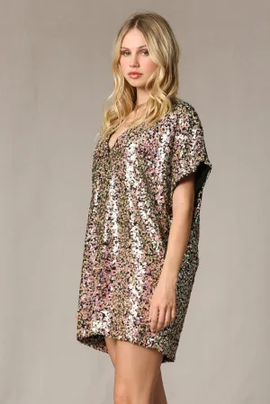 Sequin Shine Tunic Dress