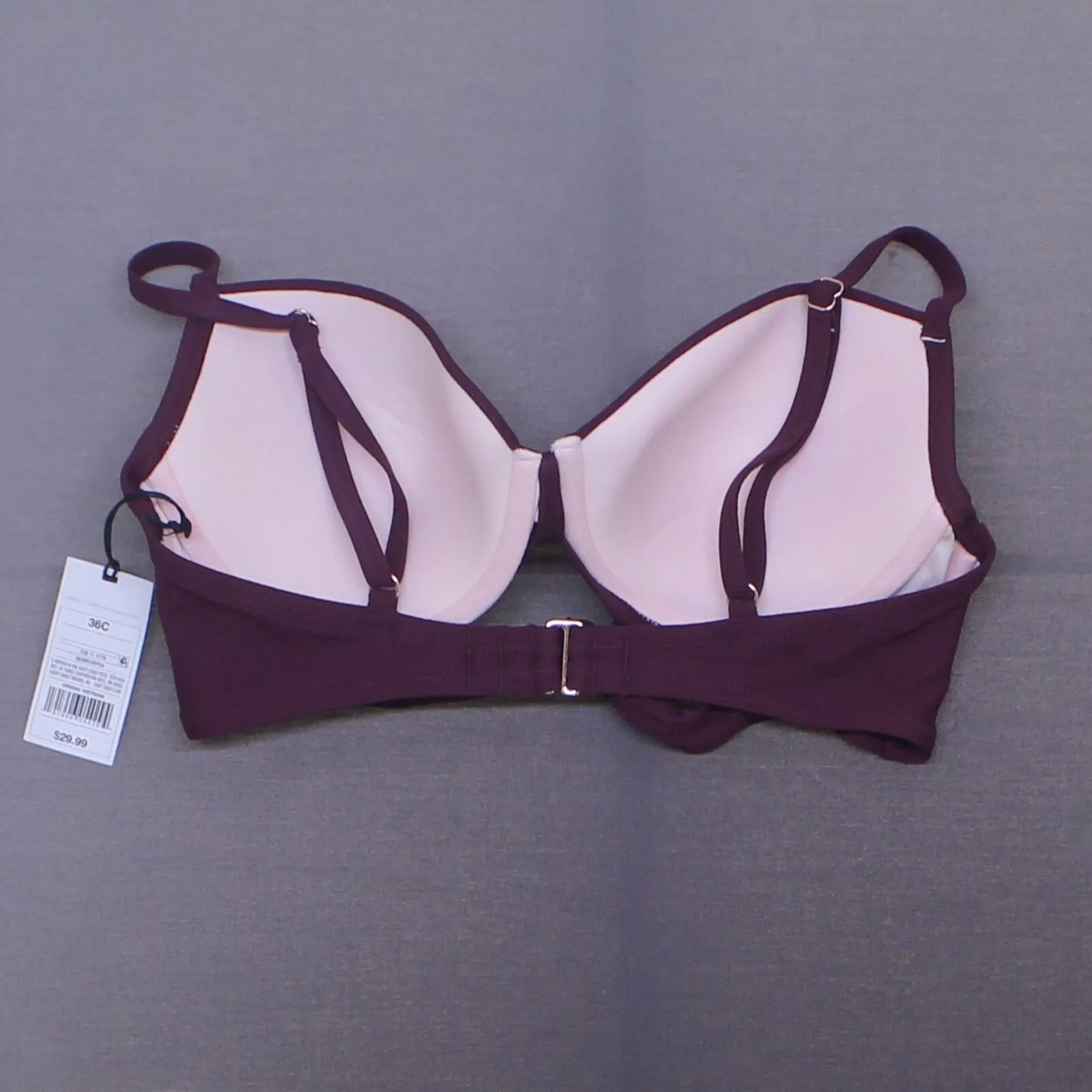 Shade & Shore Women's Light Lined Double Tie Front Ribbed Bikini Top