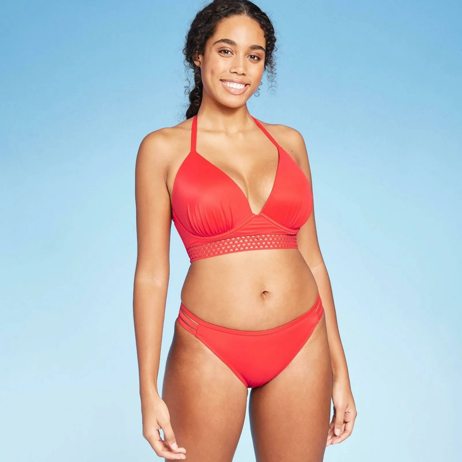 Shade & Shore Women's Strappy Side Cheeky Bikini Bottom