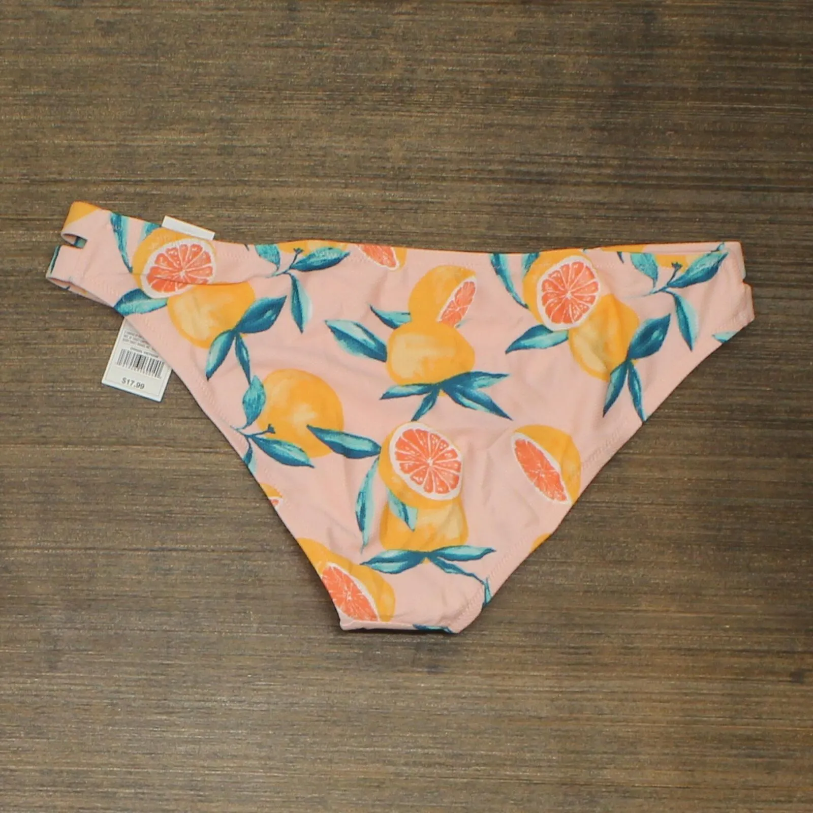 Shade & Shore Women's Strappy Side Textured Cheeky Bikini Bottom AFR63