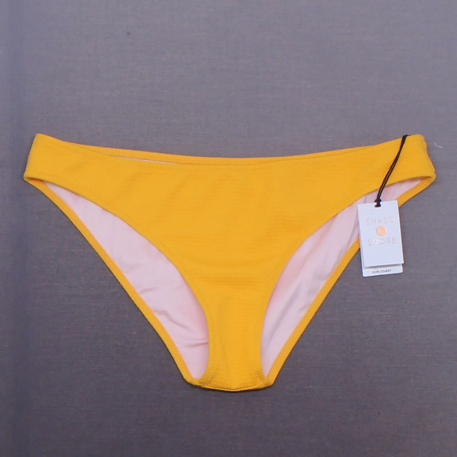 Shade & Shore Women's Sun Coast Textured Cheeky Bikini Bottom