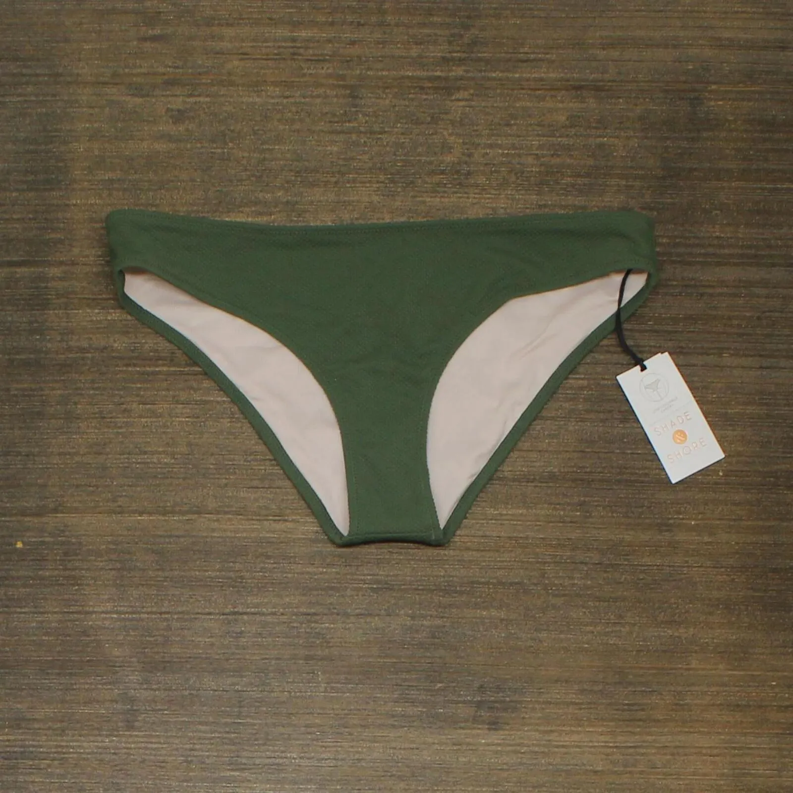 Shade & Shore Women's Textured Cheeky Bikini Bottom 77589720