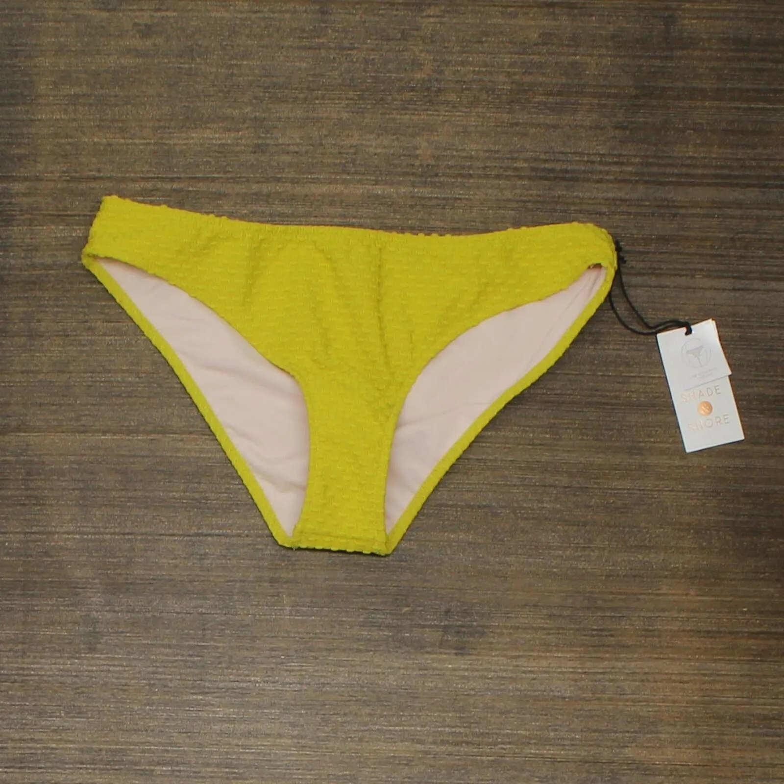 Shade & Shore Women's Textured Cheeky Bikini Bottom AFP77