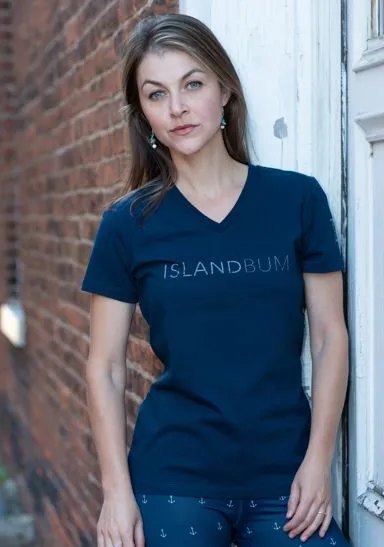 Signature V-Neck Tee - Classic Blue