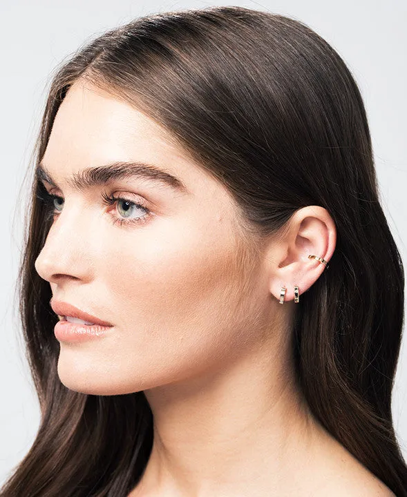 Single Cage Ear Cuff | Black Gold