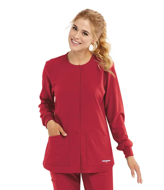 SKECHER'S WOMEN'S 2 POCKET SNAP FRONT WARM UP JACKET