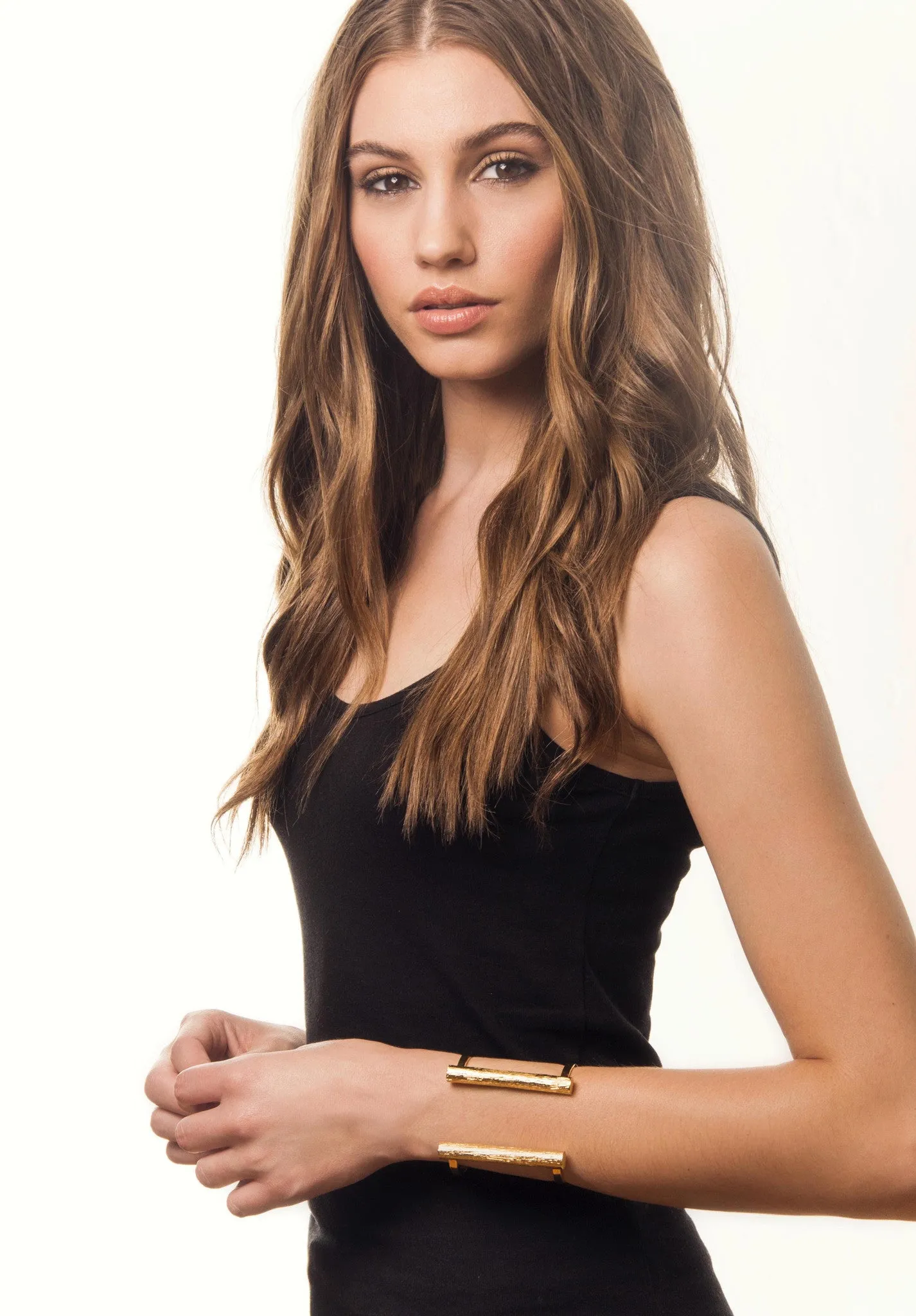 Slim Bond Cuff - Long | Gold