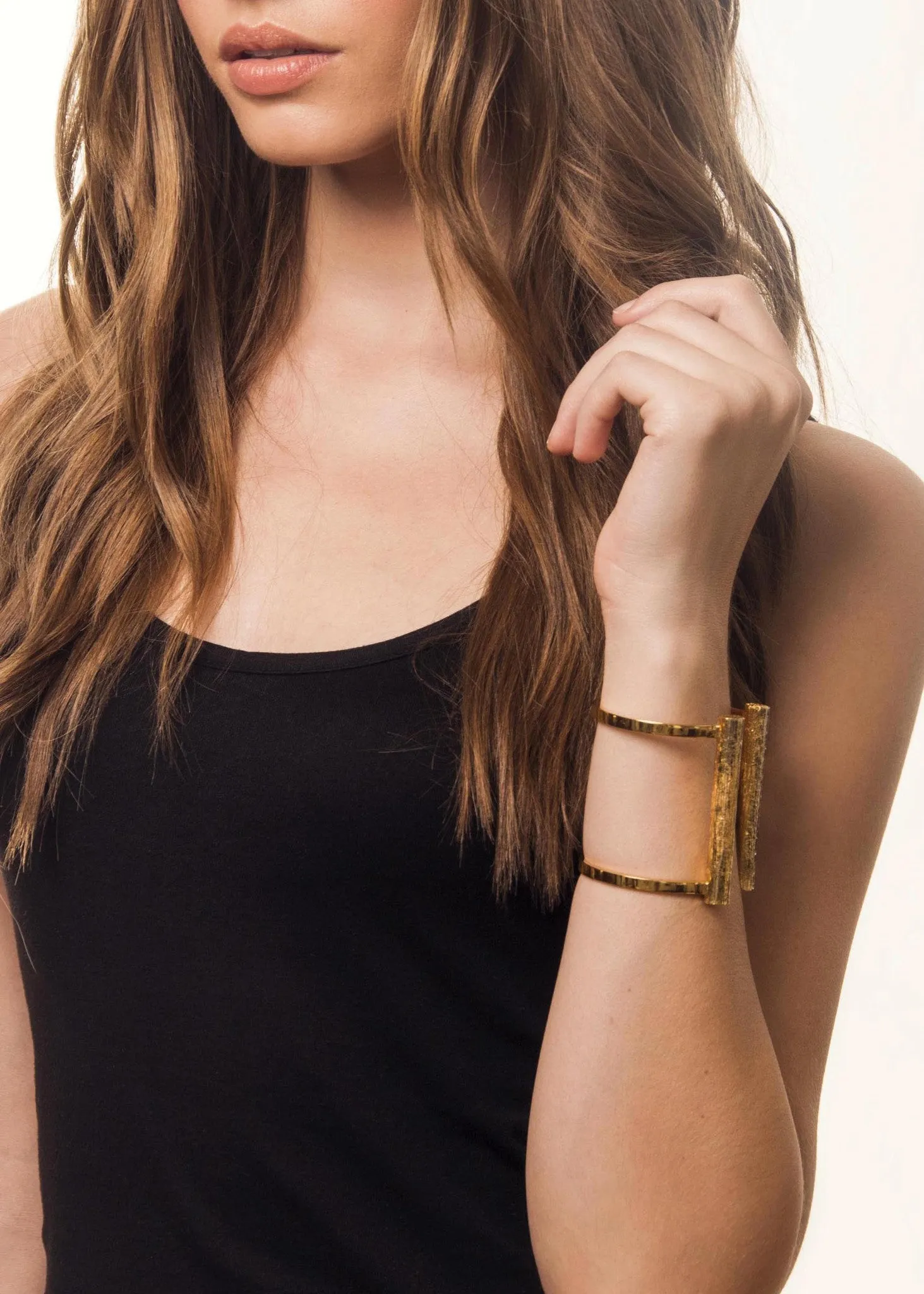 Slim Bond Cuff - Long | Gold